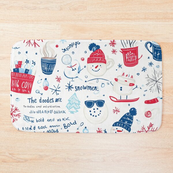 Item preview, Whimsical Winter Doodle Pattern designed and sold by Desireehaz.
