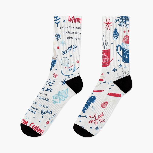 Item preview, Whimsical Winter Doodle Pattern designed and sold by Desireehaz.