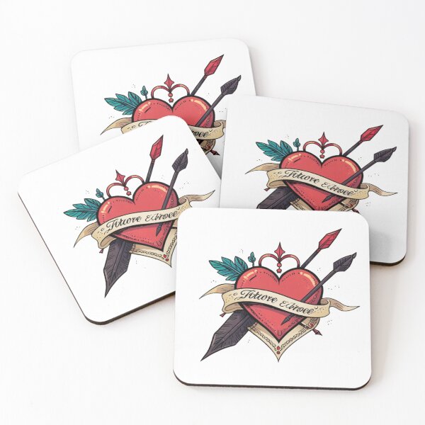 Item preview, Love in Battle | Heart and Arrow Tattoo Art designed and sold by Spicex2.