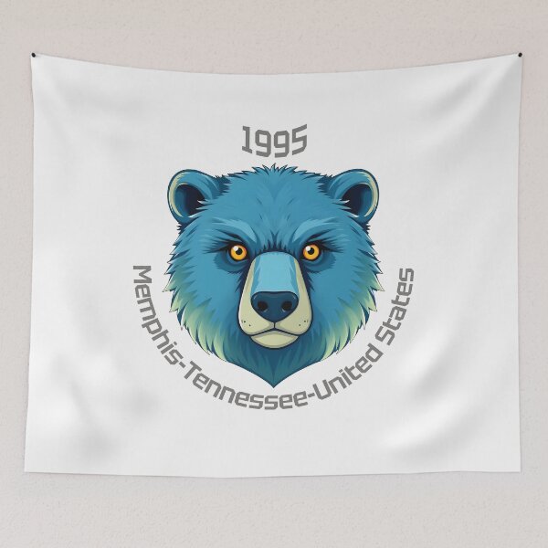Item preview, Memphis bear with text designed and sold by GiCapgraphics.