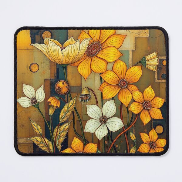 Item preview, A Beautiful Flower Garden painting inspired by Gustav Klimt designed and sold by Vintage Designs +.