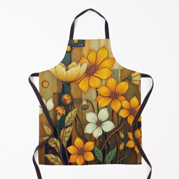 Item preview, A Beautiful Flower Garden painting inspired by Gustav Klimt designed and sold by Vintage Designs +.