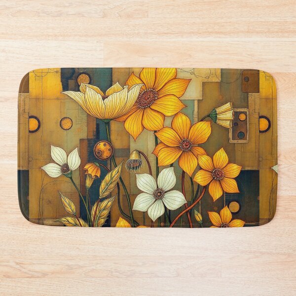 Item preview, A Beautiful Flower Garden painting inspired by Gustav Klimt designed and sold by Vintage Designs +.