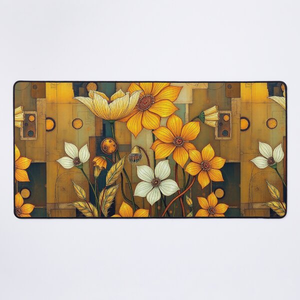 Item preview, A Beautiful Flower Garden painting inspired by Gustav Klimt designed and sold by Vintage Designs +.