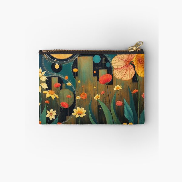 Item preview, A Beautiful Flower Garden painting inspired by Gustav Klimt designed and sold by Vintage Designs +.