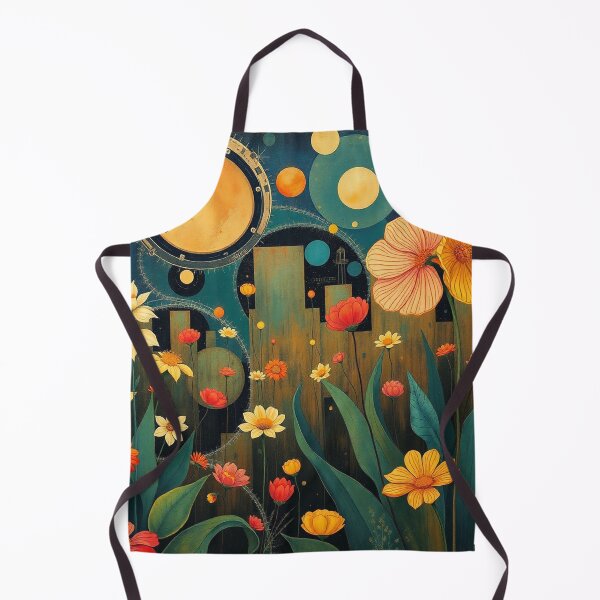 Item preview, A Beautiful Flower Garden painting inspired by Gustav Klimt designed and sold by Vintage Designs +.
