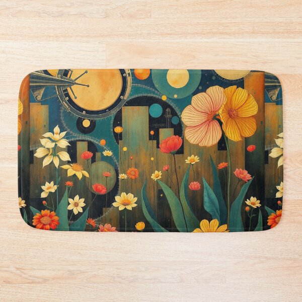 Item preview, A Beautiful Flower Garden painting inspired by Gustav Klimt designed and sold by Vintage Designs +.