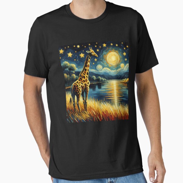 Item preview, Starry Night Giraffe Van Gogh Lover designed and sold by Kimberley King Art  King Art.