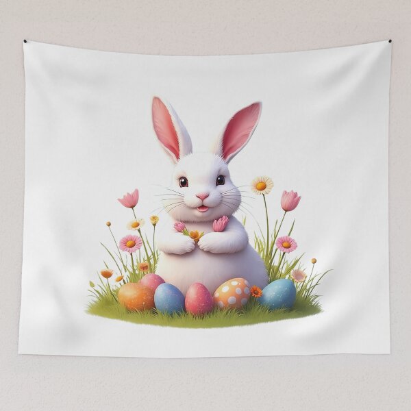 Item preview, Easter Bunny Floral designed and sold by PrintCreations9.