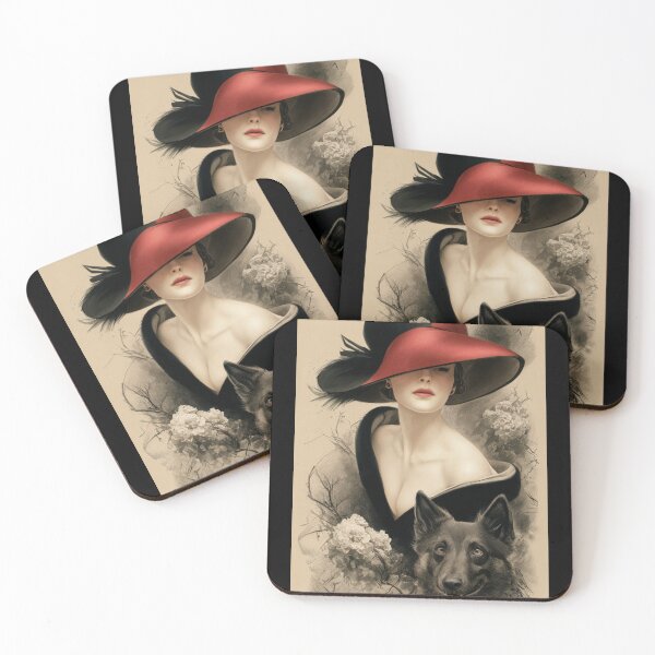 Item preview, Lady with Red and Black Sunhat designed and sold by Lilmoo31.