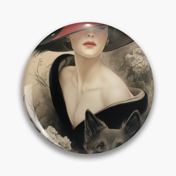 Item preview, Lady with Red and Black Sunhat designed and sold by Lilmoo31.