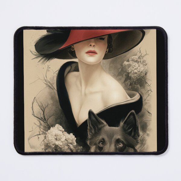 Item preview, Lady with Red and Black Sunhat designed and sold by Lilmoo31.