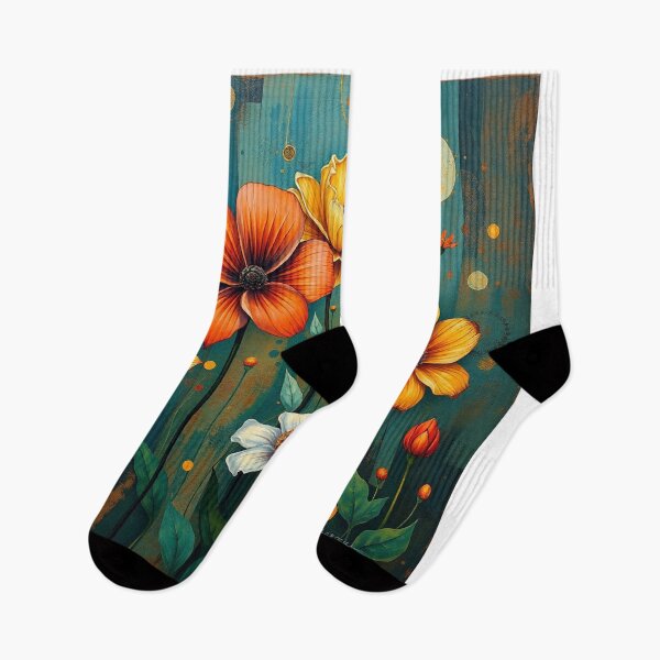 Item preview, A Beautiful Flower Garden painting inspired by Gustav Klimt designed and sold by Vintage Designs +.