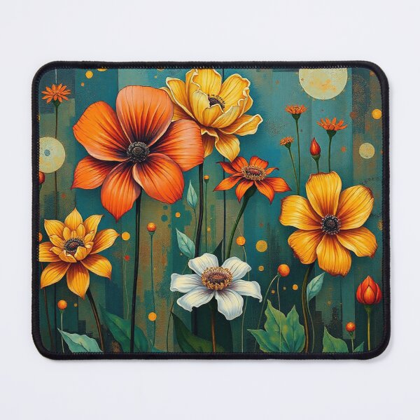 Item preview, A Beautiful Flower Garden painting inspired by Gustav Klimt designed and sold by Vintage Designs +.