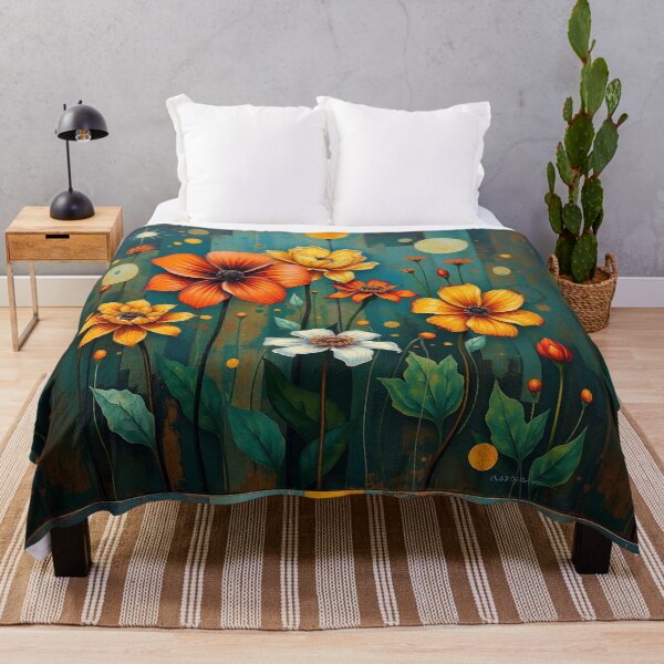 Item preview, A Beautiful Flower Garden painting inspired by Gustav Klimt designed and sold by Vintage Designs +.