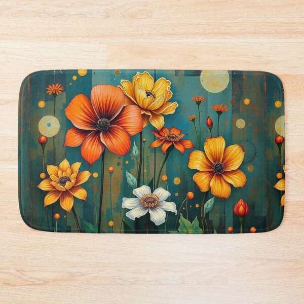 Item preview, A Beautiful Flower Garden painting inspired by Gustav Klimt designed and sold by Vintage Designs +.