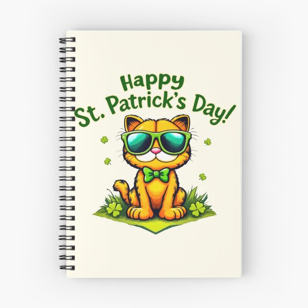 Item preview, St. Patrick’s Day Cool Cat designed and sold by SteadyRolling.