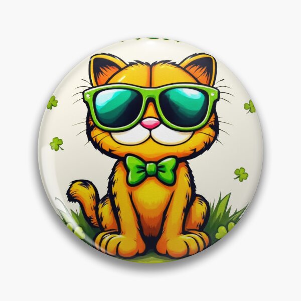 Item preview, St. Patrick’s Day Cool Cat designed and sold by SteadyRolling.