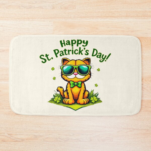 Item preview, St. Patrick’s Day Cool Cat designed and sold by SteadyRolling.