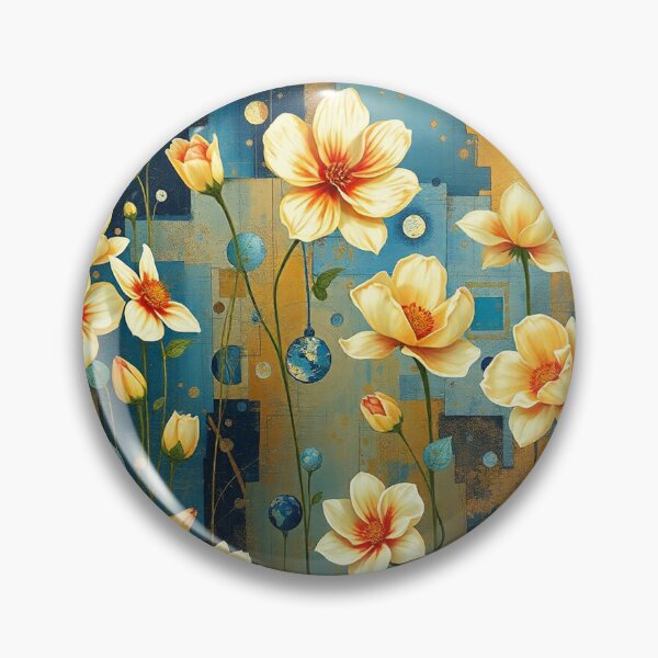 Item preview, A Beautiful Flower Garden painting inspired by Gustav Klimt designed and sold by Vintage Designs +.