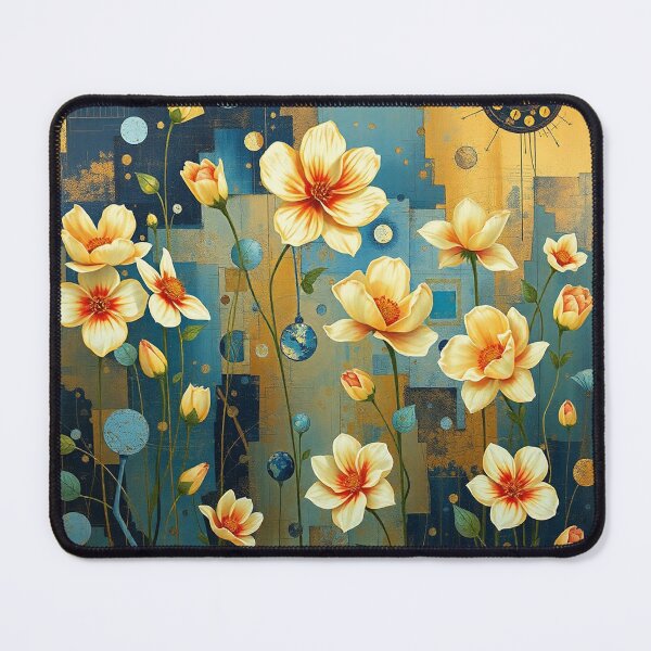 Item preview, A Beautiful Flower Garden painting inspired by Gustav Klimt designed and sold by Vintage Designs +.