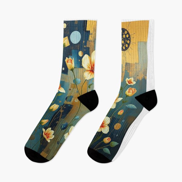 Item preview, A Beautiful Flower Garden painting inspired by Gustav Klimt designed and sold by Vintage Designs +.