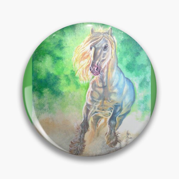 Item preview, Grey feathered beauty galloping! designed and sold by FFC4U.
