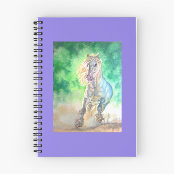 Item preview, Grey feathered beauty galloping! designed and sold by FFC4U.