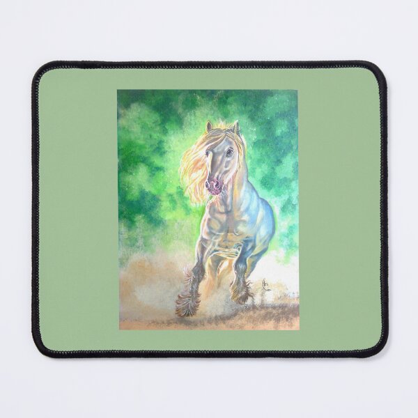 Item preview, Grey feathered beauty galloping! designed and sold by FFC4U.