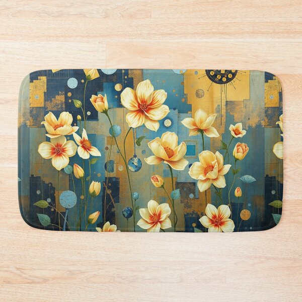 Item preview, A Beautiful Flower Garden painting inspired by Gustav Klimt designed and sold by Vintage Designs +.