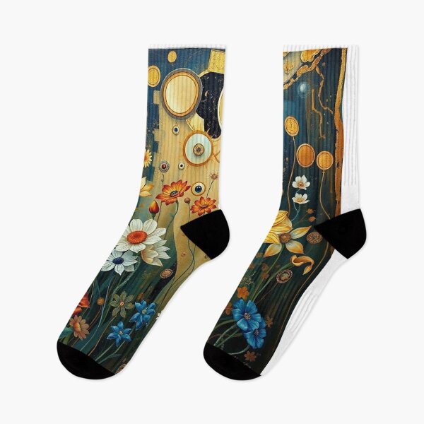 Item preview,  A Beautiful Flower Garden painting inspired by Gustav Klimt designed and sold by Vintage Designs +.