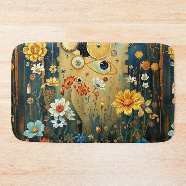 Item preview,  A Beautiful Flower Garden painting inspired by Gustav Klimt designed and sold by Vintage Designs +.