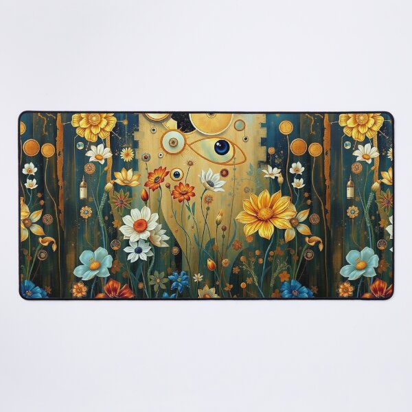 Item preview,  A Beautiful Flower Garden painting inspired by Gustav Klimt designed and sold by Vintage Designs +.
