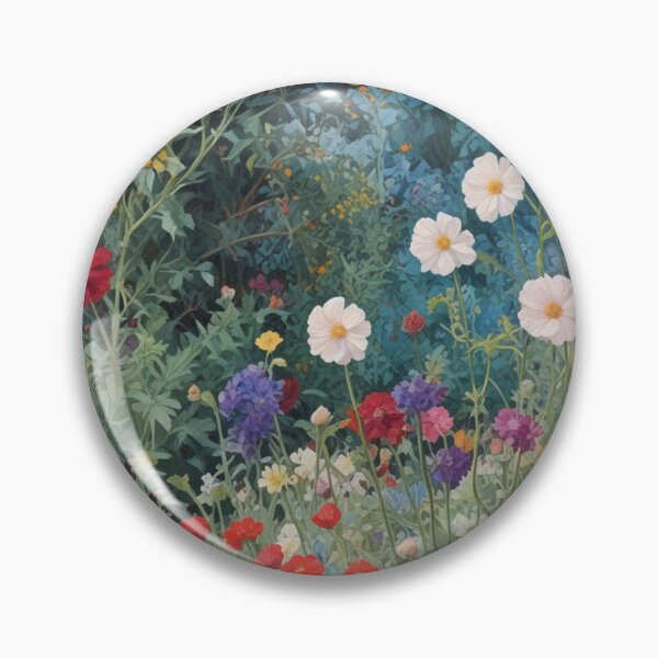 Item preview,  A Beautiful Flower Garden painting inspired by Gustav Klimt designed and sold by Vintage Designs +.
