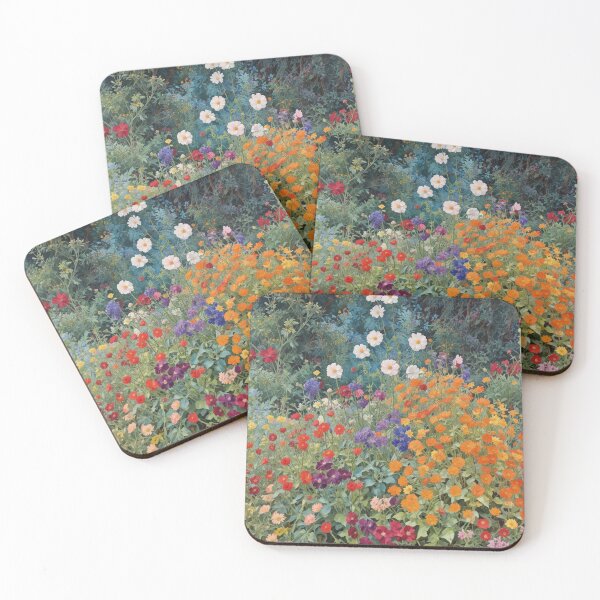 Item preview,  A Beautiful Flower Garden painting inspired by Gustav Klimt designed and sold by Vintage Designs +.