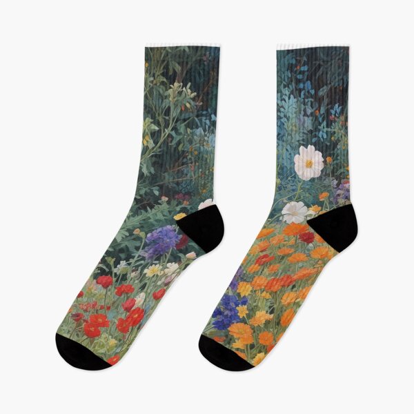 Item preview,  A Beautiful Flower Garden painting inspired by Gustav Klimt designed and sold by Vintage Designs +.