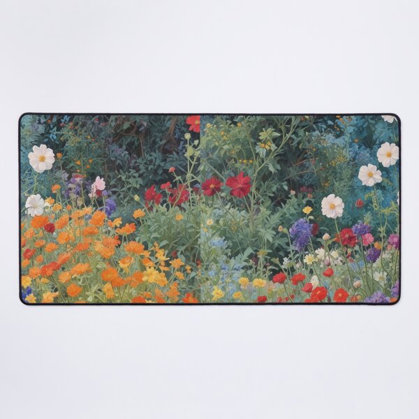 Item preview, A Beautiful Flower Garden painting inspired by Gustav Klimt designed and sold by Vintage Designs +.