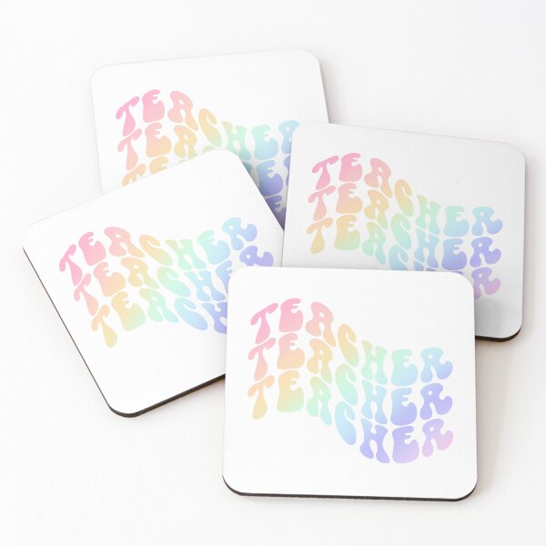 Item preview, Teacher Rainbow Ombre designed and sold by prettycooluk.