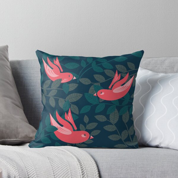 Item preview, Midnight Flight – Midcentury Bird Pattern designed and sold by MandarinaStudio.