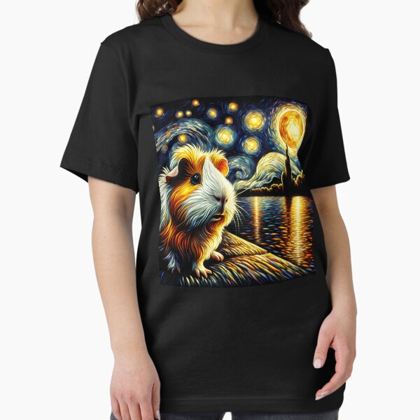 Item preview, Starry Night Guinea Pig Van Gogh Lover designed and sold by Kimberley King Art  King Art.
