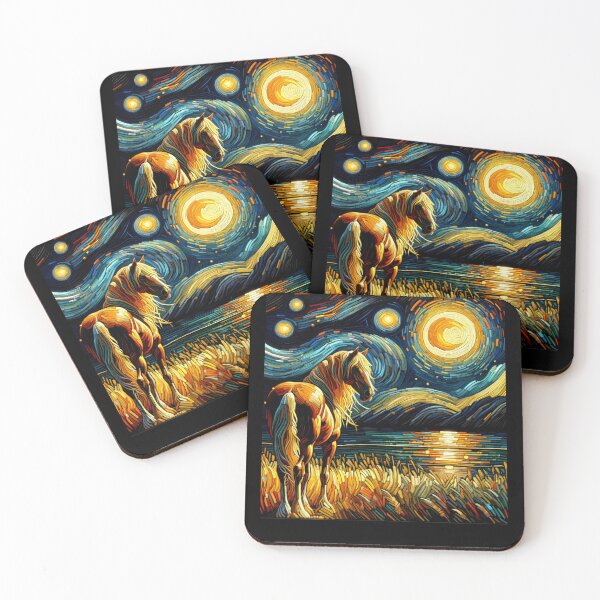 Item preview, Starry Night Horse Van Gogh Lover designed and sold by Kimberley King Art  King Art.