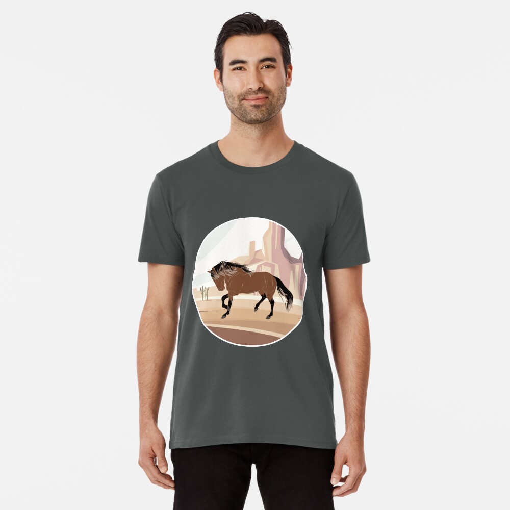 Aperçu de l'œuvre T-shirt premium créée et vendue par WebEquitation.