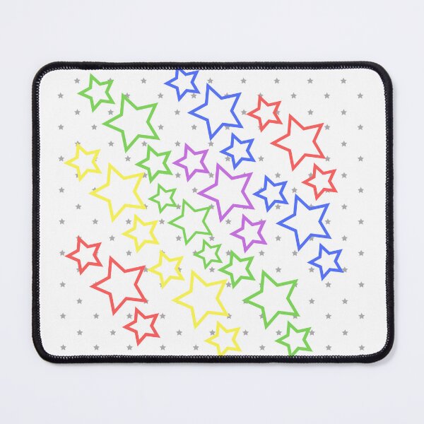Item preview, Rainbow stars on white designed and sold by KWGD - Kelly Woodward Graphic Designer.