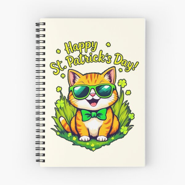 Item preview, St. Patrick’s Day Cool Cat 2 designed and sold by SteadyRolling.