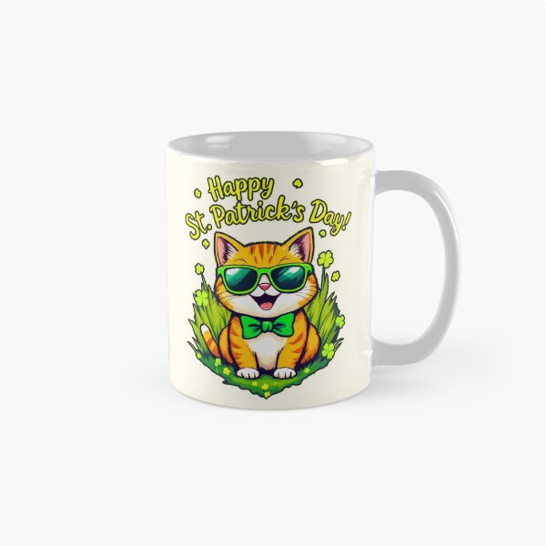 Item preview, St. Patrick’s Day Cool Cat 2 designed and sold by SteadyRolling.