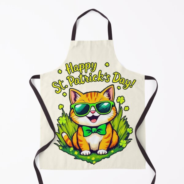 Item preview, St. Patrick’s Day Cool Cat 2 designed and sold by SteadyRolling.