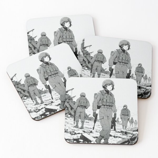 Item preview, VHS 90s Anime War Scene - Stark, Somber Atmosphere designed and sold by RetroRebootShop.