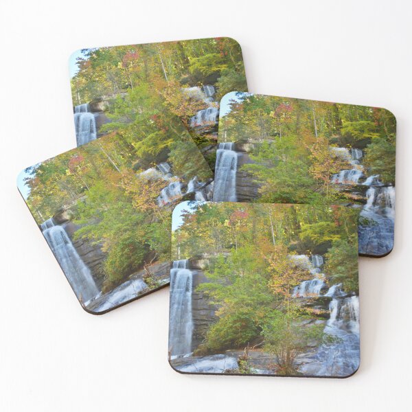 Item preview, Eastatoe Falls/Twin Falls In Autumn designed and sold by LisaWootenPhoto.