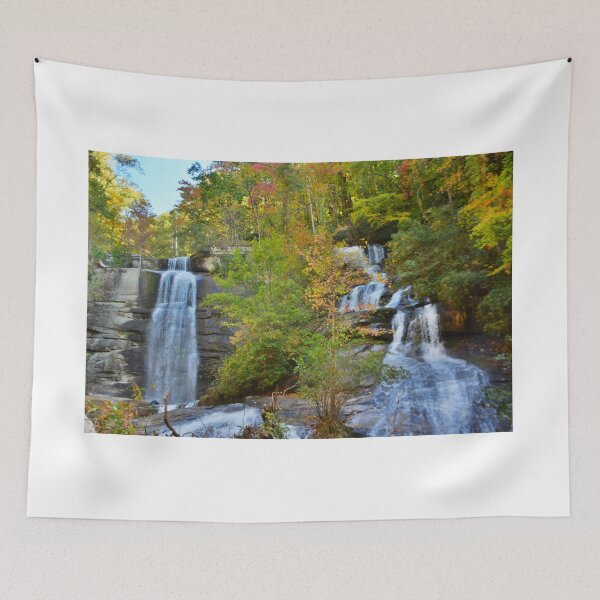 Item preview, Eastatoe Falls/Twin Falls In Autumn designed and sold by LisaWootenPhoto.