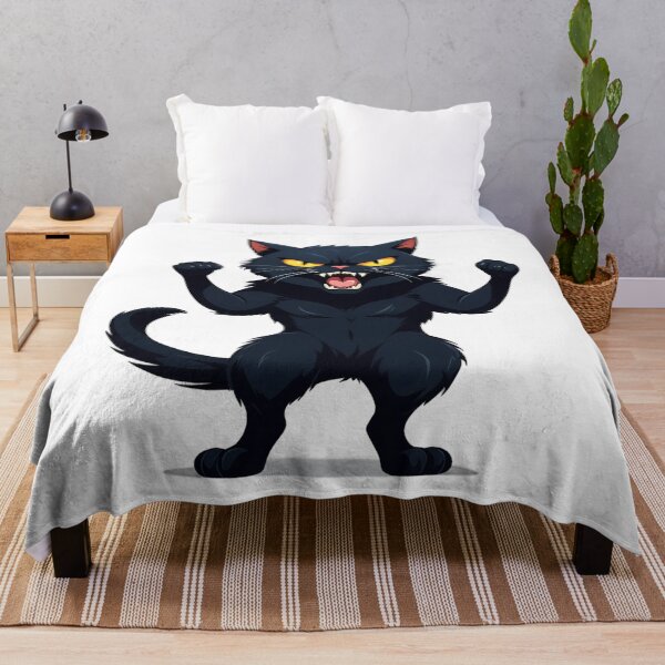 Artikelvorschau, Wilde, wütende schwarze Katze – Aggressive Katzenkunst entworfen und verkauft von UniversalFlair.